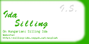 ida silling business card